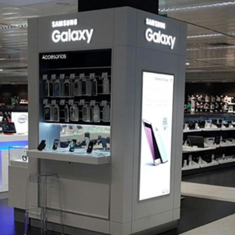 Rotulaciones y Vinilos PLV, stands comerciales